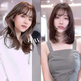 ミディアム カラー HAVANA 新宿のヘアスタイル