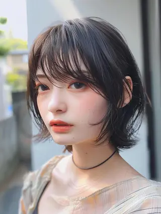 ショート カラー レヴ　草加駅3分🌻 ✂️早朝深夜営業🌱のヘアスタイル