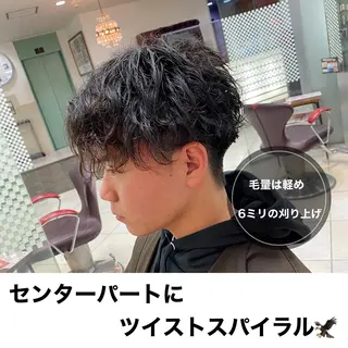 パーマ メンズ 髪質改善/艶カラー TSUBASAのヘアスタイル