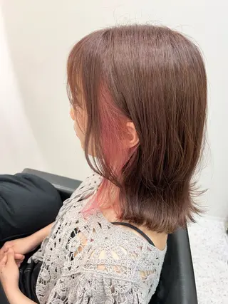 ミディアム 髪質改善 ヒデのヘアスタイル