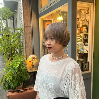 ショート カラー トレンドパーマ☝️ 🌱ショート/緒方椋のヘアスタイル