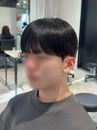 ショート カラー パーマ ヘアアレンジ メンズ パク・ボミン小野リエ 韓国ハーフ🦊のその他イメージ