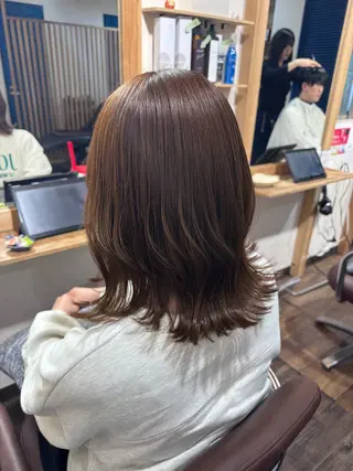 ミディアム カラー 🍓髪質改善特化 サロン/佐藤瑠奈🍓のヘアスタイル