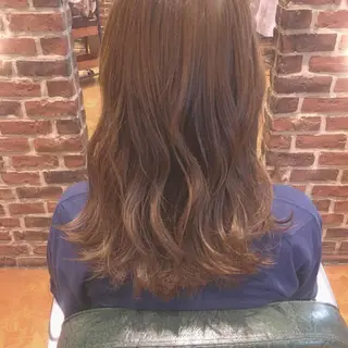 セミロング カラー 韓国ヘアならお任せ！ 小辻李菜💕のヘアスタイル