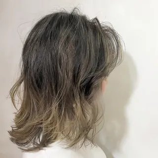 セミロング カラー ヘアアレンジ ネイル 綺麗な髪質にしたい方 限定🌈清水 祥のヘアスタイル