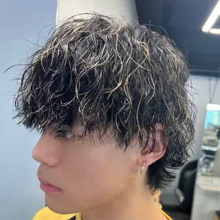 ミディアム カラー ヘアアレンジ メンズ fifth 石川 凪のヘアスタイル