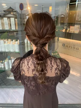 ヘアアレンジ arika さやのマツエク・マツパデザイン
