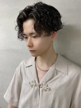 ショート カラー パーマ ヘアアレンジ メンズ メンズ特化酒井翔太 /メンズカット/名駅のヘアスタイル