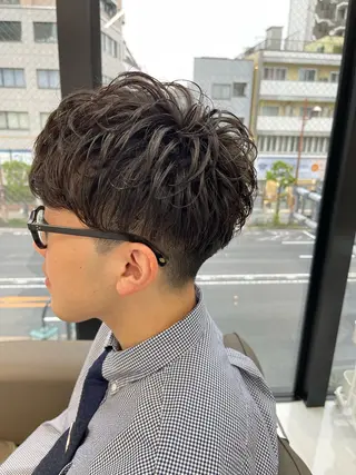ショート 【木場✂️理容室】 メンズ清潔感カットのヘアスタイル