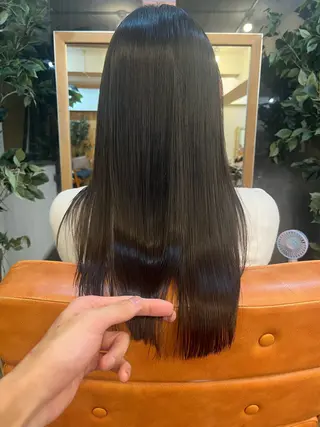 ロング ⚪️髪質改善 縮毛 店長 コウ⚪️のヘアスタイル