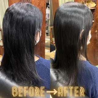 ミディアム 縮毛矯正＆髪質改善特化型サロン所属・髪質改善＆縮毛矯正 三上大地のヘアスタイル