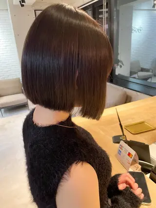 ミディアム 🇰🇷韓国ボブ/ 縮毛矯正🇰🇷愛誠のヘアスタイル