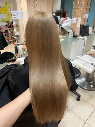 ロング カラー 竹添 有梨沙のヘアスタイル
