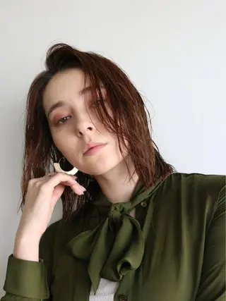 ショート 🌿似合わせ透明感 カラー松本朋幸🌿のヘアスタイル