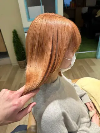 ミディアム カラー 美髪改善・ブリーチ tadasuke⭐️のヘアスタイル