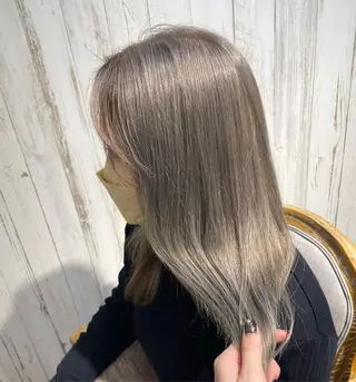 セミロング カラー exfa sakura🪞のヘアスタイル