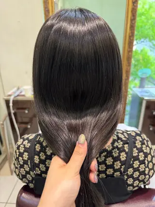 セミロング 大人可愛い♡コテ巻き パーマ🌼杉田 萌恵のヘアスタイル