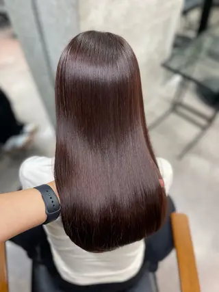 ロング カラー 髪質改善/堀江 ケアカラーtoshiのヘアスタイル