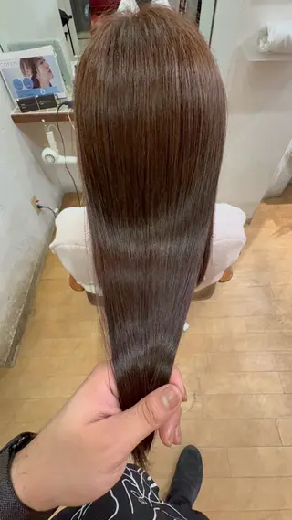 セミロング カラー 髪質改善TR特化 副店長 坂田一樹】のヘアスタイル