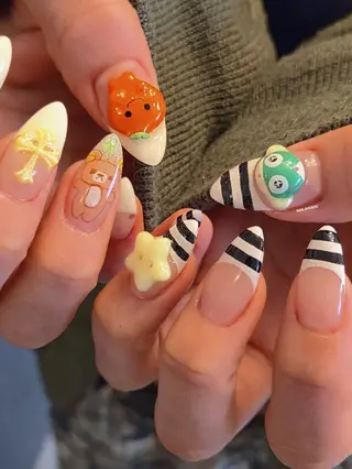 ネイル 3dパーツ/流行り 👧shushu❤️のネイルデザイン