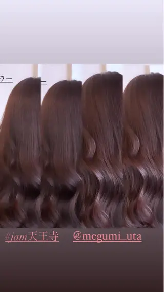 ロング カラー パーマ ヘアアレンジ メンズ キッズ ネイル マツエク・マツパ MEGUMI megumiのヘアスタイル