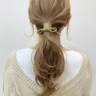 ロング カラー ヘアアレンジ fit stand /HIIRAGIのヘアスタイル