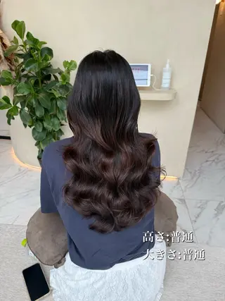 ロング パーマ 清水 倫のヘアスタイル