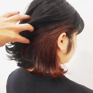 ショート カラー なかの たくみのヘアスタイル