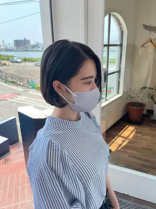 ミディアム 大嶋 宏隆のヘアスタイル