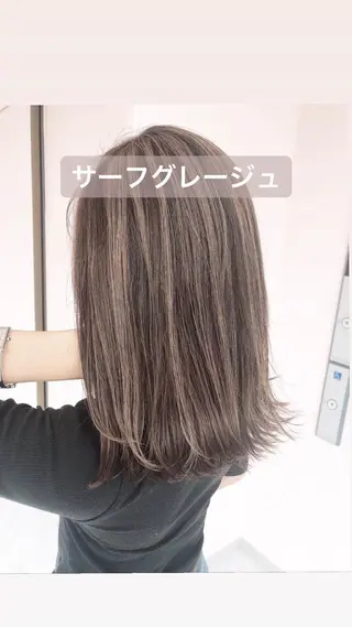セミロング カラー 店長 小池アキトのヘアスタイル