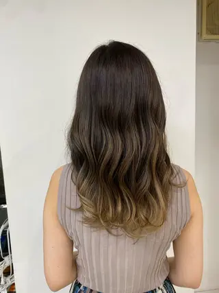 ロング カラー 坂本 雅哉のヘアスタイル