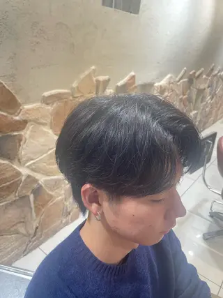 ミディアム ヘアアレンジ メンズ 新宿/ハイトーン カラー/AKI🍎のヘアスタイル