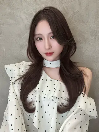 ロング カラー 【韓国/レイヤー/ カラー】新井 望乃果のヘアスタイル