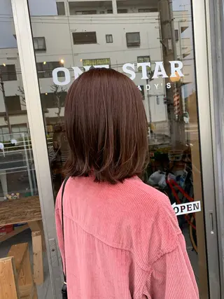ミディアム カラー 通い続けられるサロン ママ美容師　明日香のヘアスタイル
