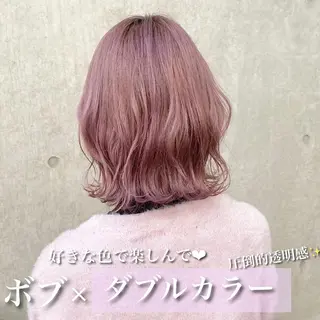 ミディアム カラー パーマ ヘアアレンジ キッズ ネイル マツエク・マツパ パーソナルカラー☆ 永尾拓也のヘアスタイル
