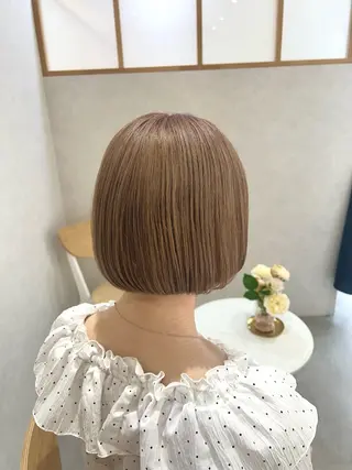 ミディアム Mao 🎀bob Oliveカラー🌿のヘアスタイル