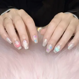 ネイル RIEKO🍒 ワンホン♡推しネイルのネイルデザイン