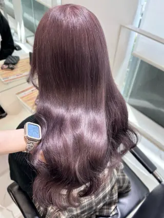 ロング カラー 盛れる顔周り🤍渋谷 Risa🎀のヘアスタイル