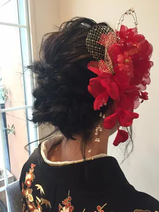 ミディアム ヘアアレンジ レイヤーカット✂️ 横浜No1♡下鳥翔子のヘアスタイル