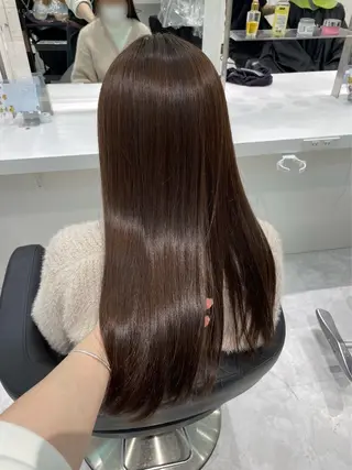 カラー 🤍ブリーチなし ブラウンhimi🤍のヘアスタイル