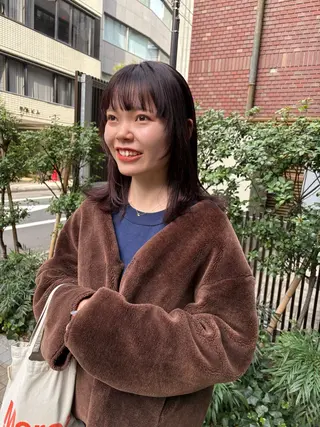 ミディアム カラー eri kinjoのヘアスタイル