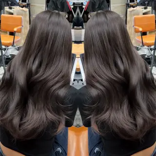 セミロング カラー 映える顔まわり/前髪 特化 💗 ユキマのヘアスタイル