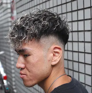 ショート カラー パーマ メンズ 💈men's💈 satoru中目黒のヘアスタイル
