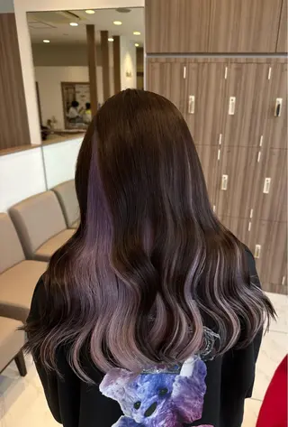 ロング カラー 【複雑履歴ブリーチ】 中村　玲仁のヘアスタイル