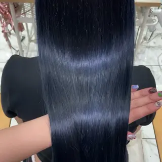 ロング カラー 透明感カラー/ 縮毛矯正/ユイ☆彡のヘアスタイル