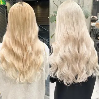 ロング カラー ヘアアレンジ TATSUYA アートディレクターのヘアスタイル