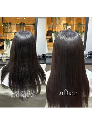 ロング ✨似合わせボブ✨ 縮毛矯正のヘアスタイル