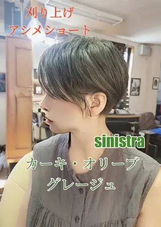 ショート カラー 足利市・原宿・表参道 シニストラのヘアスタイル