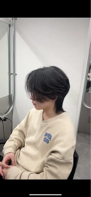 メンズ フェザーの鬼 🇰🇷yutoのヘアスタイル