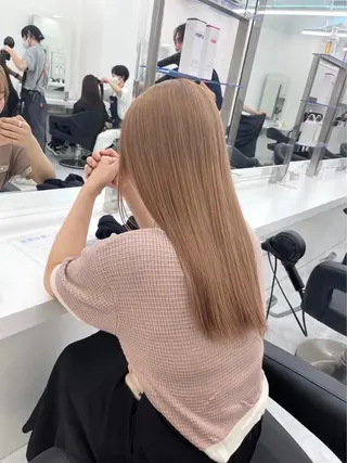 ロング カラー 💎トレンドカラー 💎桃羽のヘアスタイル